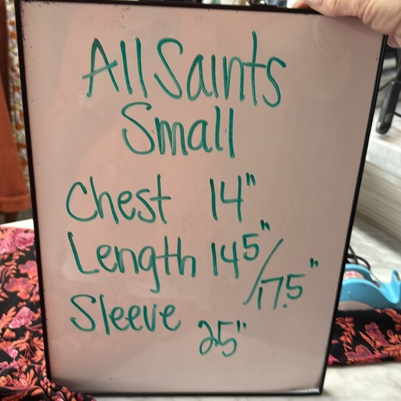 AllSaints Kowlo Shine Metallic Long Sleeve Cropped Sweater Size Small - Picture 5 of 12